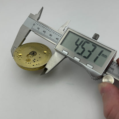 45.3mm Antique Dimier Freres & Cie D F & C Key Wound Pocket Watch Movement PARTS