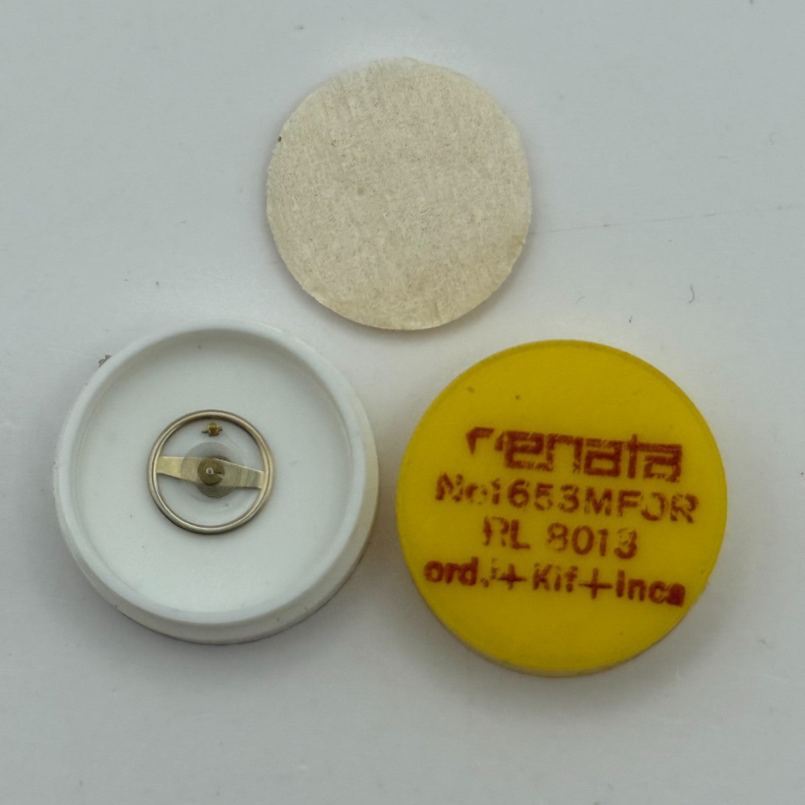 RL 8013 Balance Wheel Complete And Spring Ord. + Kif + Inca Watch Movement Parts