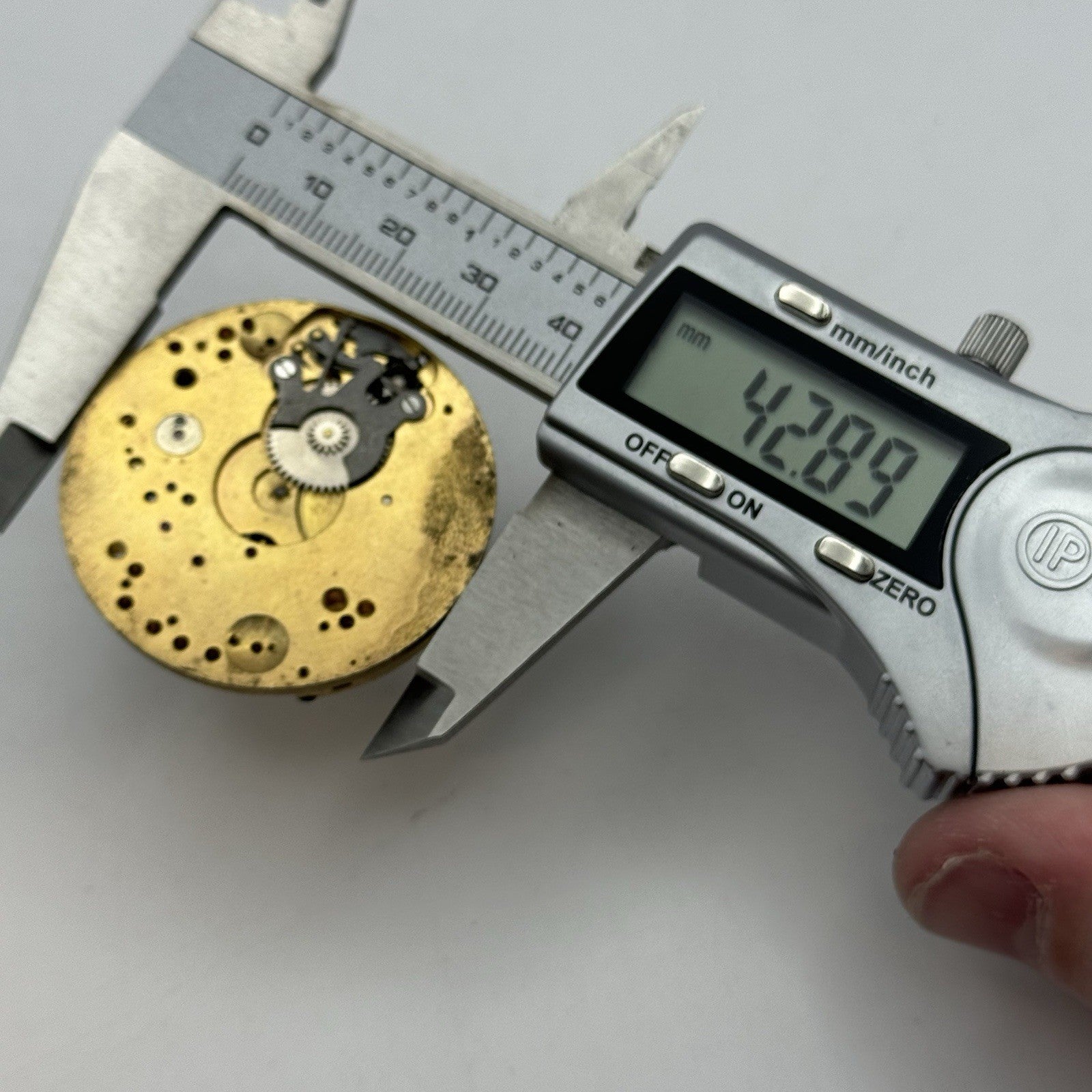 42.9mm Very Rare FHF Cal 3 Vintage Pocket Watch Movement PARTS REPAIR SPARES