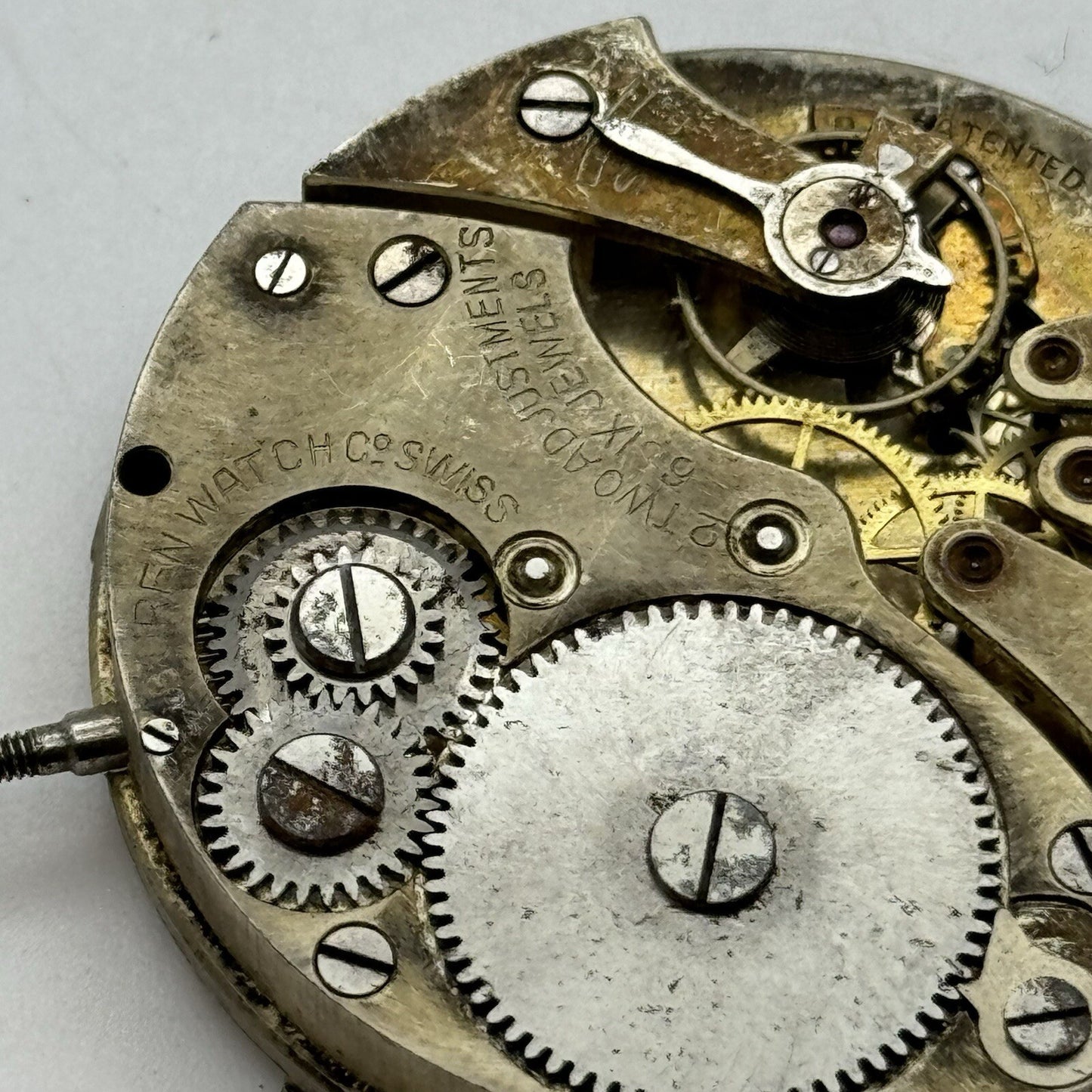42.7mm Manual Wind Buren Watch Co Higher Grade Pocket Watch Movement FOR PARTS