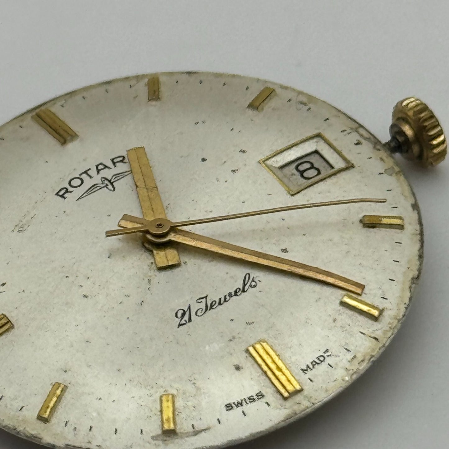 26mm Men's Rotary AS 1746 1747 Manual Wind Watch Movement Swiss Made PARTS