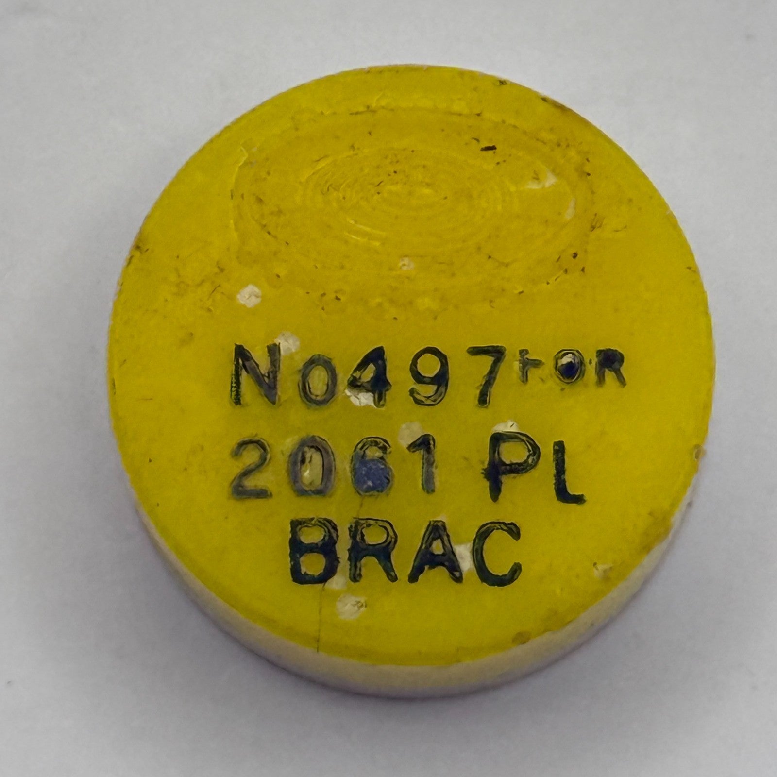 BRAC 2061 Balance Wheel Complete And Spring PL 497 Watch Movement Parts NOS
