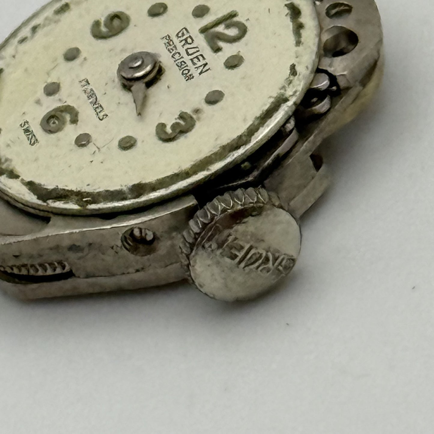 15.2mm Running Vintage Gruen Precision ST Standard 69 Watch Movement PARTS