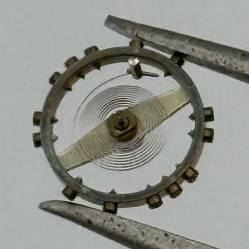 AS 1677 Balance Wheel Complete And Spring 5 1/2''' 1225 M Watch Movement Parts