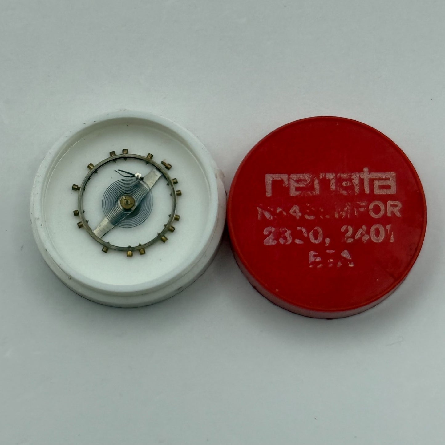 ETA 2320, 2401 Balance Wheel Complete And Spring M Watch Movement Parts NOS