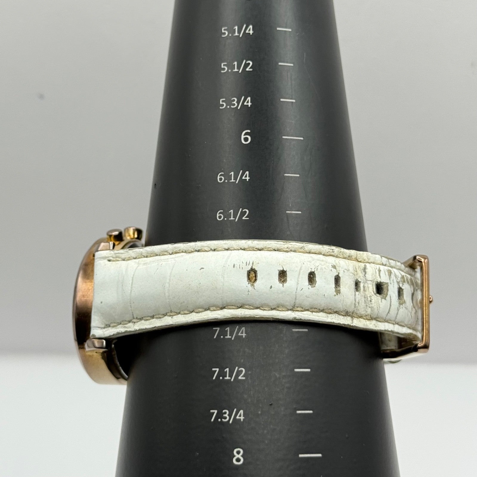 DKNY Chronograph Watch Mother Of Pearl Quartz Leather NY-4578 Date Dial 36mm