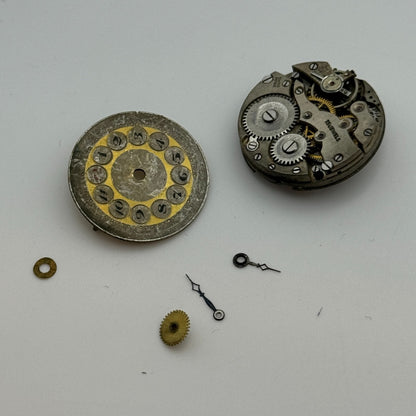 23.6mm AS A Schild 15 Jewels Manual Wind Watch Movement Swiss Vintage PARTS