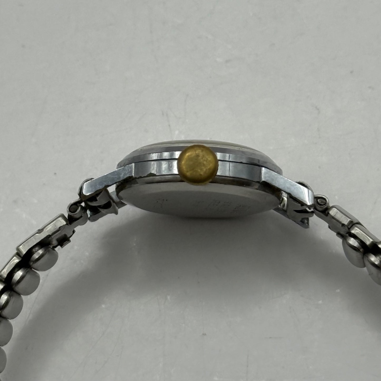 20mm Vintage Ladies Avia 15 Jewels Swiss Stainless Steel Manual Wind Watch PARTS