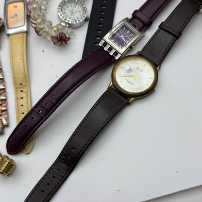 Bundle Of 16 Quartz Watches Modern / Vintage Untested Parts / Repair / Crafts