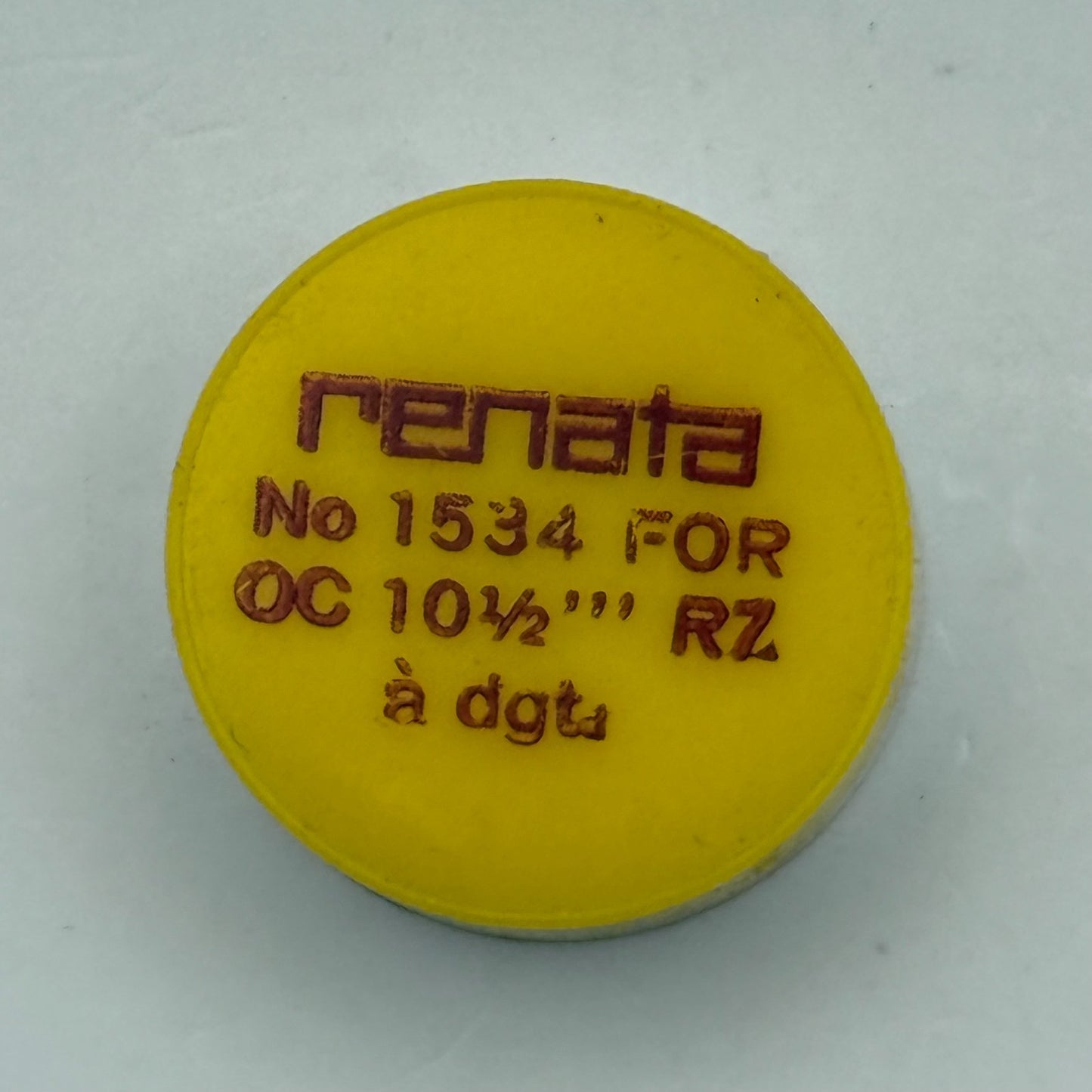 OC RZ Balance Wheel Complete And Spring 10½’’’ 1534 Watch Movement Parts NOS