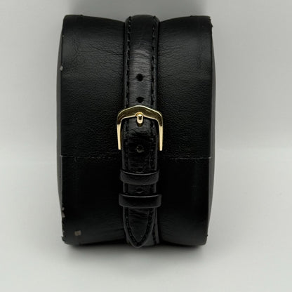 Sekonda Ladies Quartz Watch Gold Tone White Dial Leather Strap Working 25mm