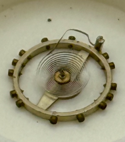 Kurtz 570 Balance Wheel Complete And Spring 5 1/4''' 808 Watch Movement Parts 