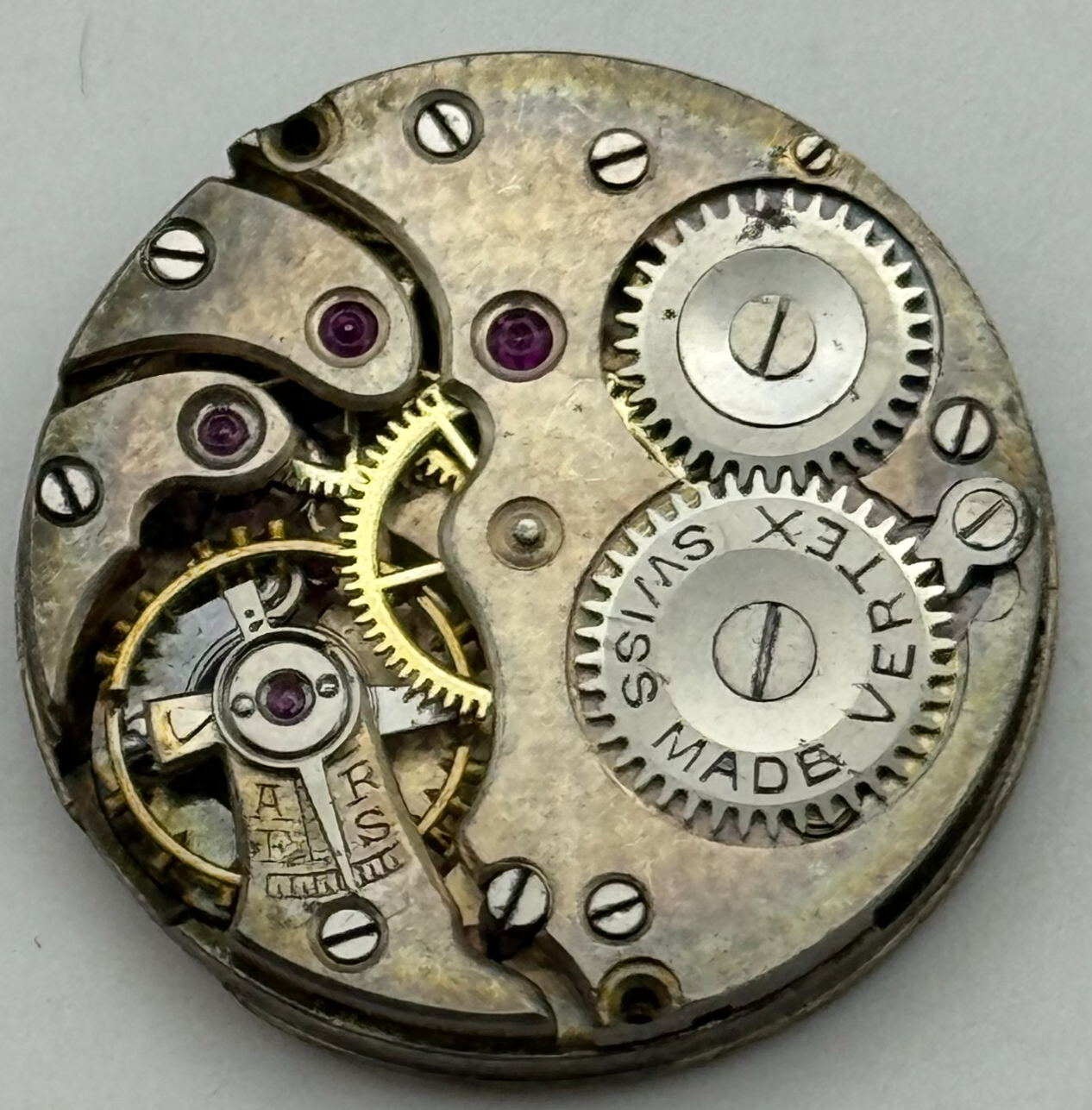 22mm High Grade Vertex Trench  Watch Movement Manual Wind Swiss Vintage PARTS