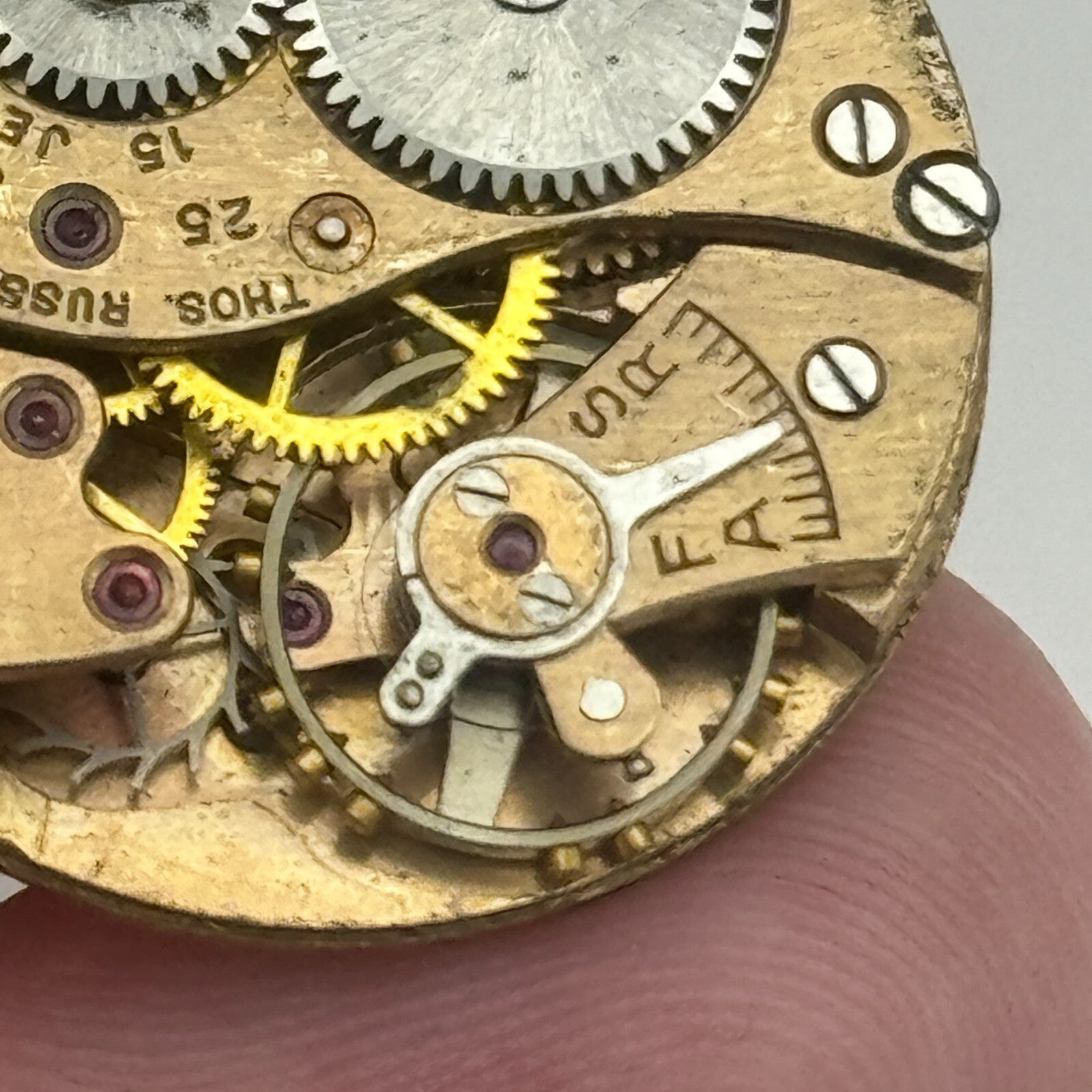 23.6mm Thomas Russell & Son Cal 25 Sub Seconds Manual Wind Watch Movement PARTS