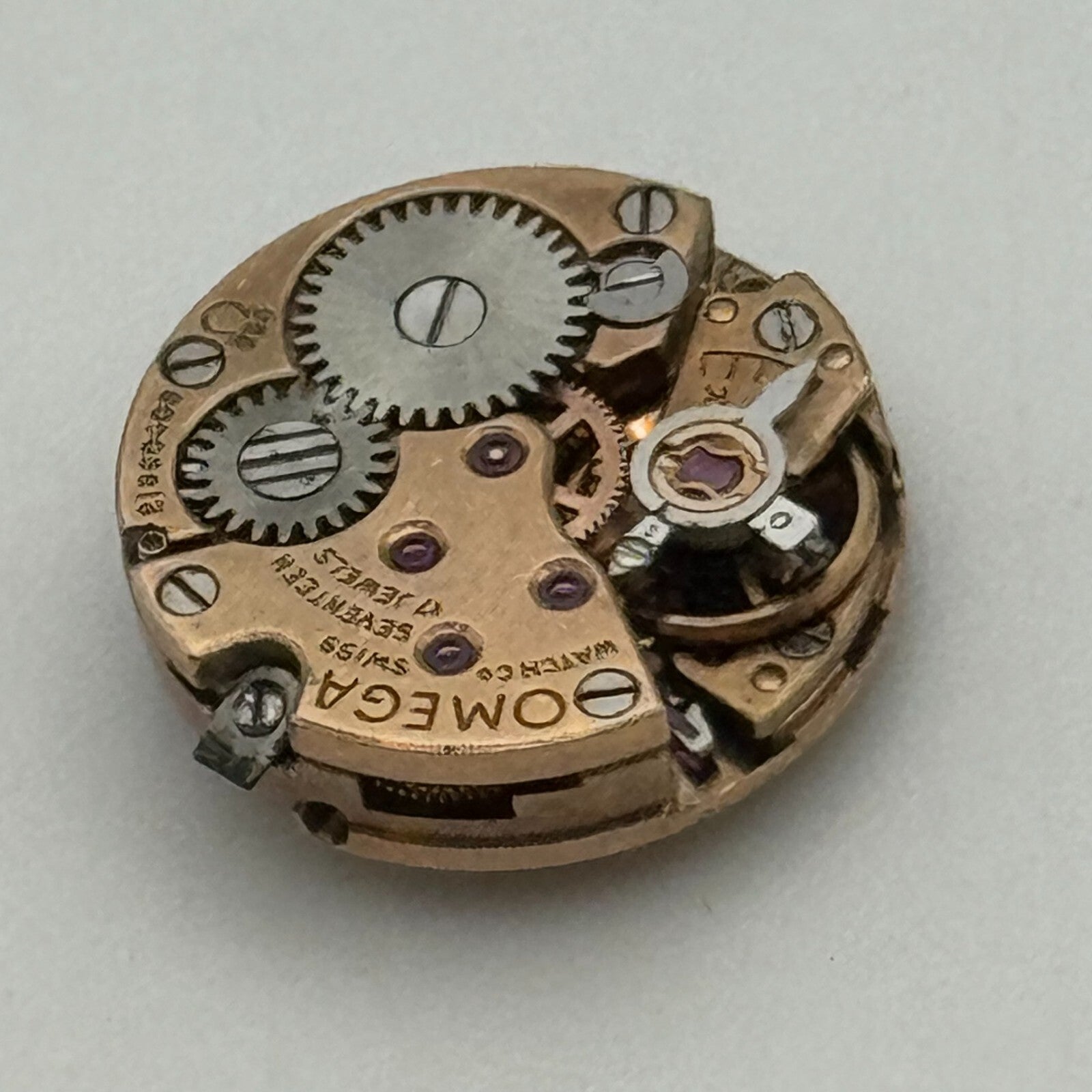 12.5mm Ladies Omega Cal 650 Manual Wind 17 Jewels Swiss Watch Movement PARTS