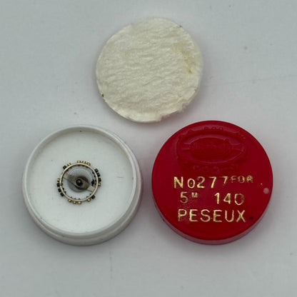 Peseux 140 Balance Wheel Complete And Spring 5’’’ 277 Watch Movement Parts NOS
