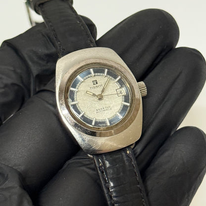 25mm Vintage Tissot Seastar Date Dial Ladies Swiss Stainless Watch PARTS REPAIR