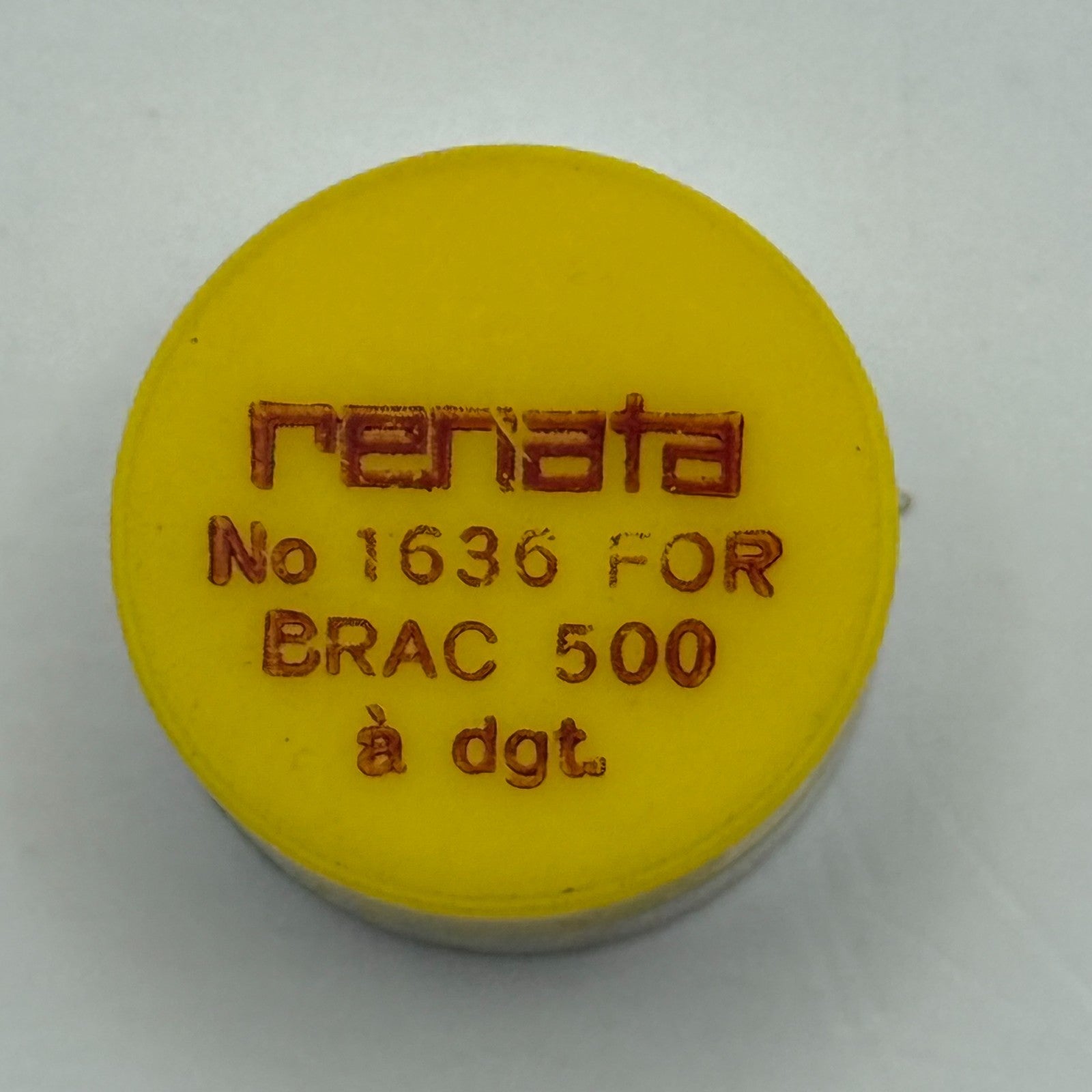 Brac 500 Balance Wheel Complete And Spring Renata 1636 Watch Movement Parts NOS