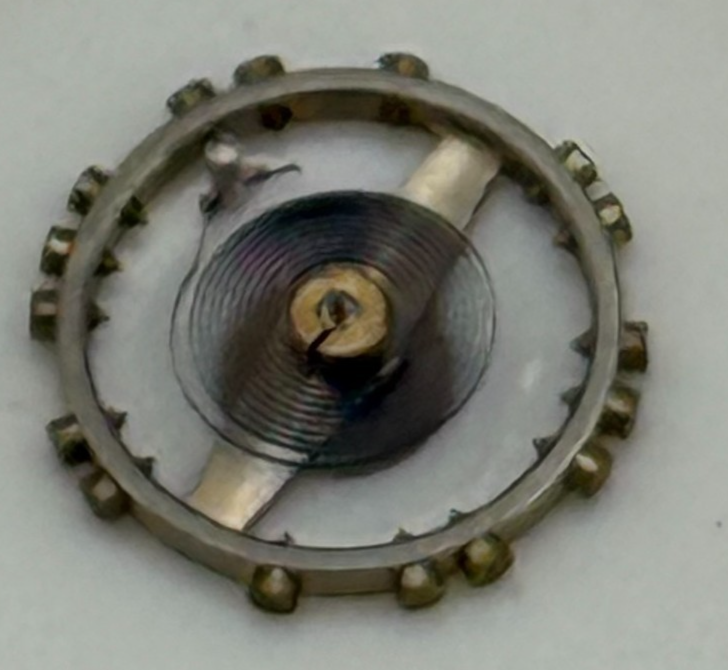 AS 976 1012 Balance Wheel Complete And Spring  29 M Watch Movement Parts NOS