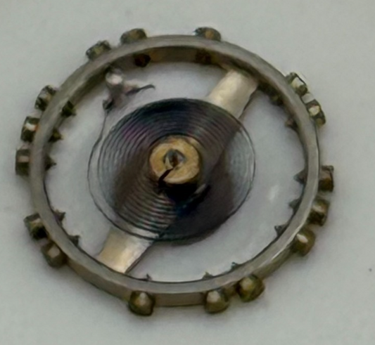 AS 976 1012 Balance Wheel Complete And Spring  29 M Watch Movement Parts NOS