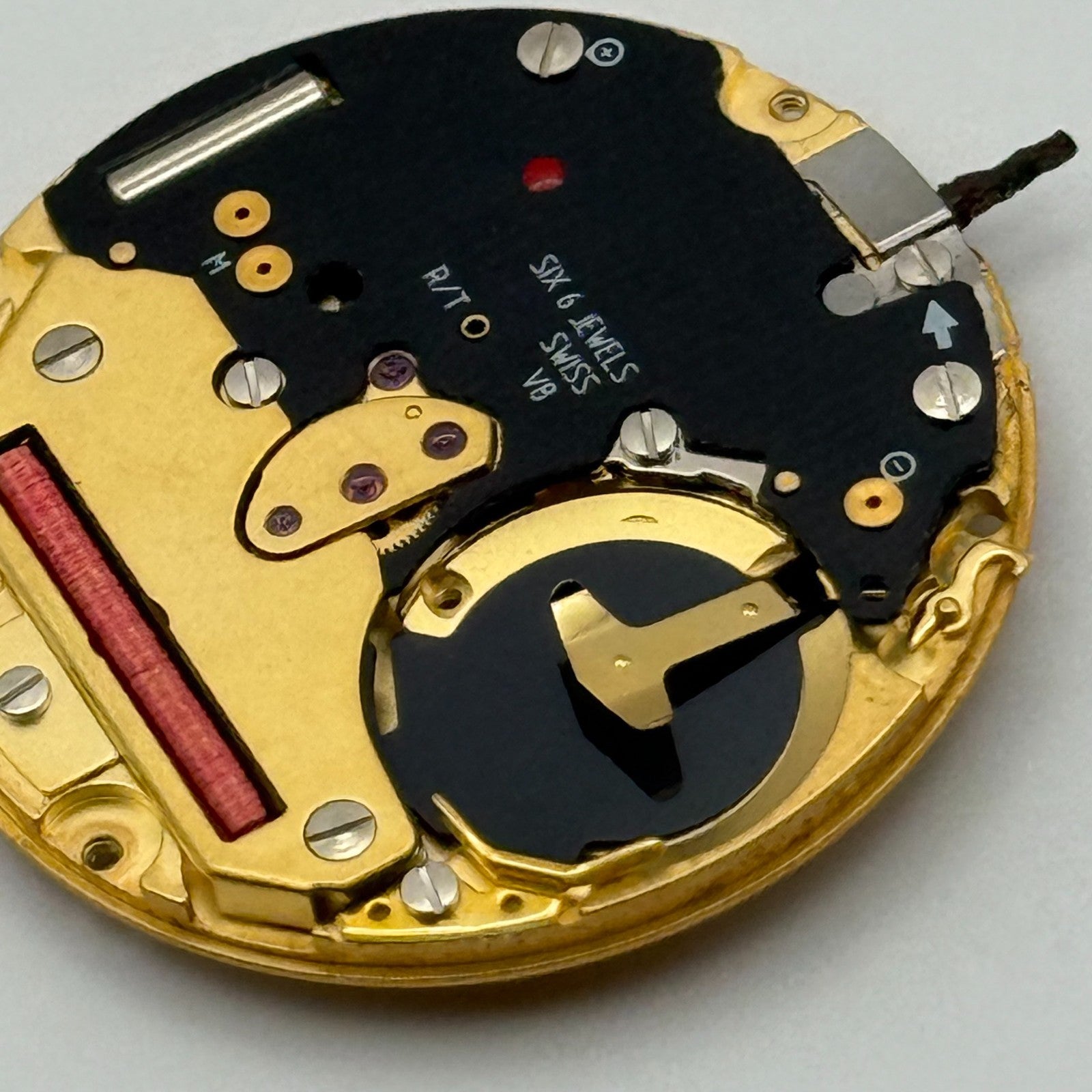 ETA 255.411 Quartz Watch Movement 6 Jewels Swiss Vintage Parts Repair 23.9mm