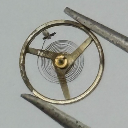 AS 1677 Balance Wheel Complete And Spring 5 1/2’’’ 1225 M Watch Movement Parts