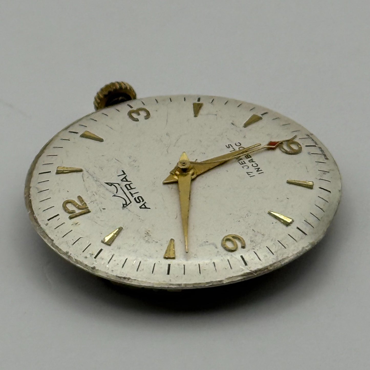 FHF ST 96 Watch Movement Astral Manual Wind Vintage Swiss Parts Repair 25.6mm