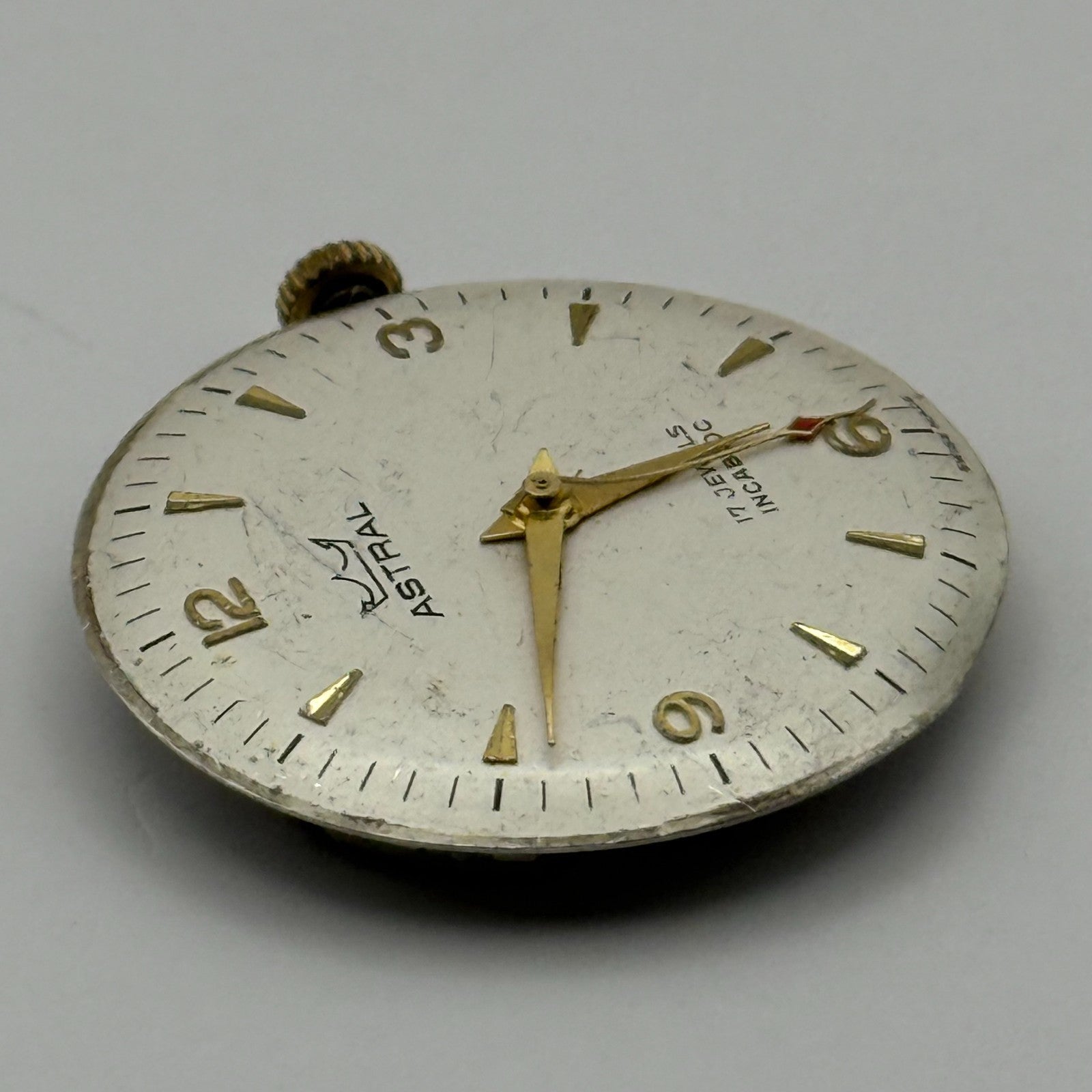 FHF ST 96 Watch Movement Astral Manual Wind Vintage Swiss Parts Repair 25.6mm