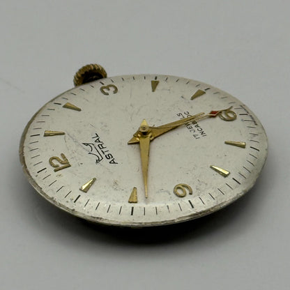 FHF ST 96 Watch Movement Astral Manual Wind Vintage Swiss Parts Repair 25.6mm