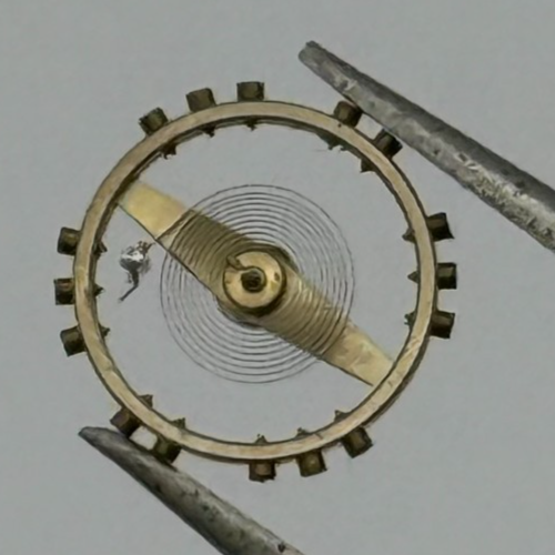 Derby 40 Balance Wheel Complete And Spring 8 3/4’’’ 102 M Watch Movement Parts