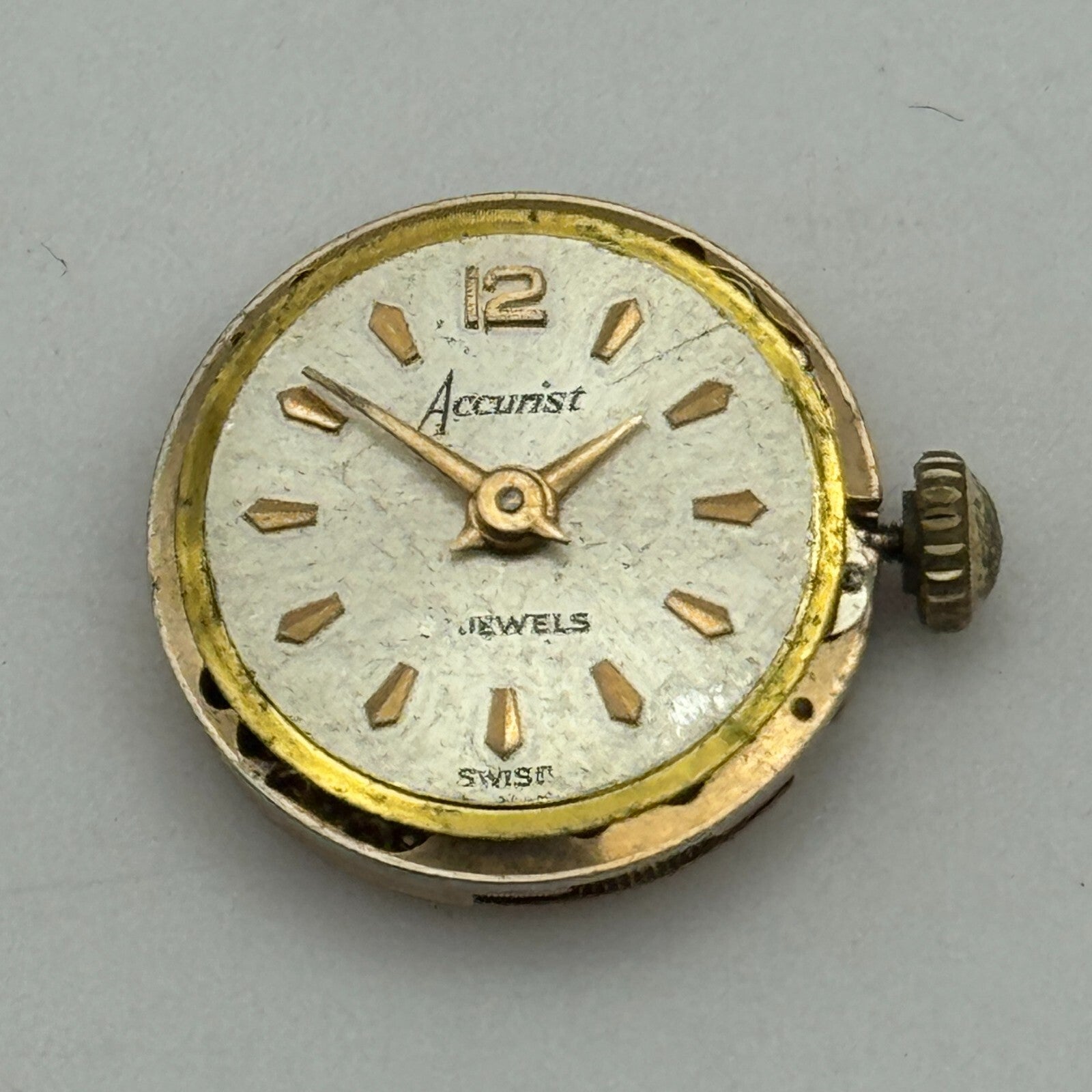15.5mm ETA 2412 Accurist Manual Wind Ladies Watch Movement Swiss Vintage PARTS