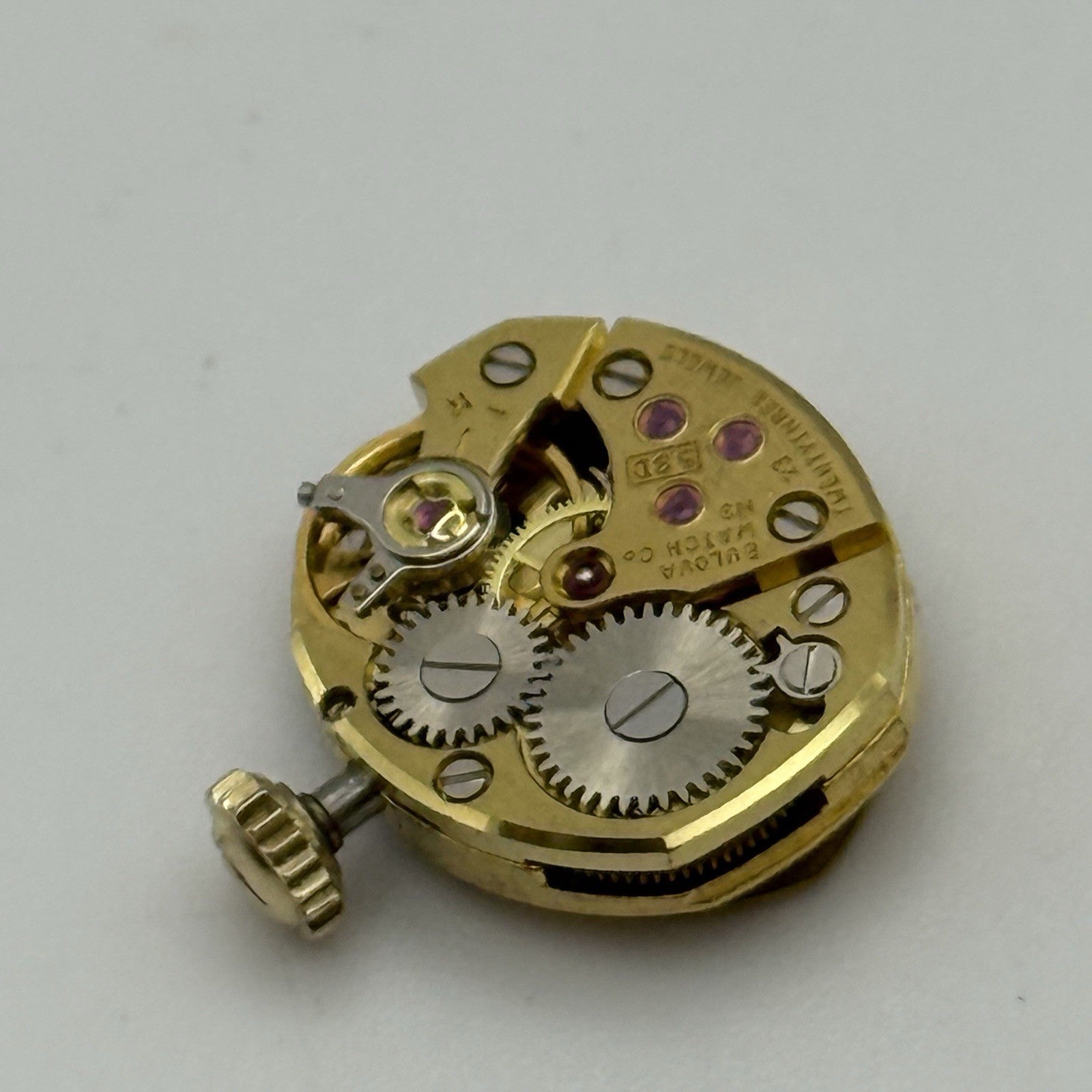 13.1mm Vintage Ladies Bulova 5BD Manual Wind Swiss Watch Movement PARTS REPAIR