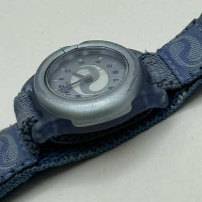 29mm Working Vintage Ladies Timex CR 1216 Blue Dial Strap Quartz Watch
