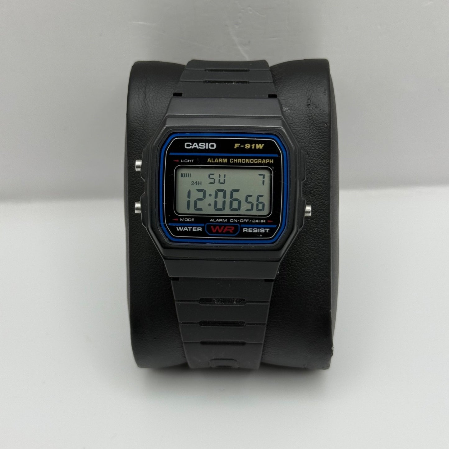 Casio Digital Watch F-91W 593 Alarm Chronograph Quartz 35mm Unisex Rubber Strap