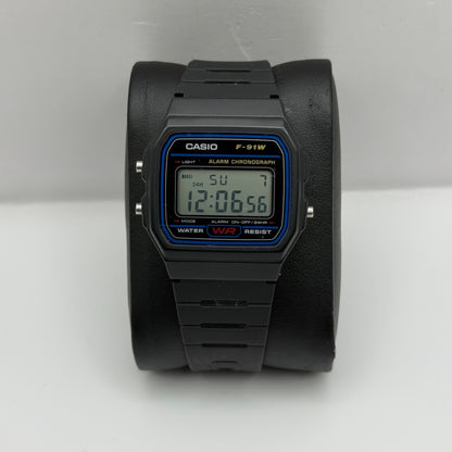 Casio Digital Watch F-91W 593 Alarm Chronograph Quartz 35mm Unisex Rubber Strap