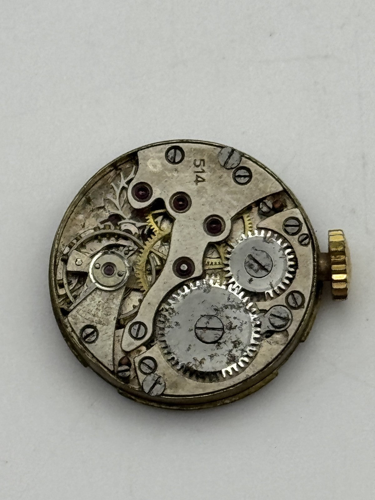 20.2mm Vintage Laco 514 Manual Wind Swiss Watch Movement PARTS REPAIR