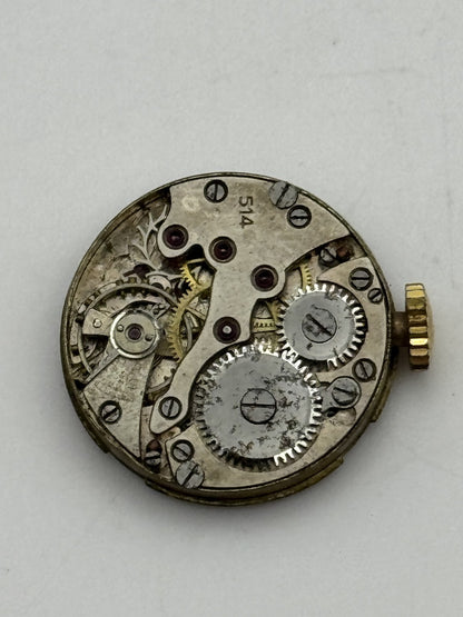 20.2mm Vintage Laco 514 Manual Wind Swiss Watch Movement PARTS REPAIR