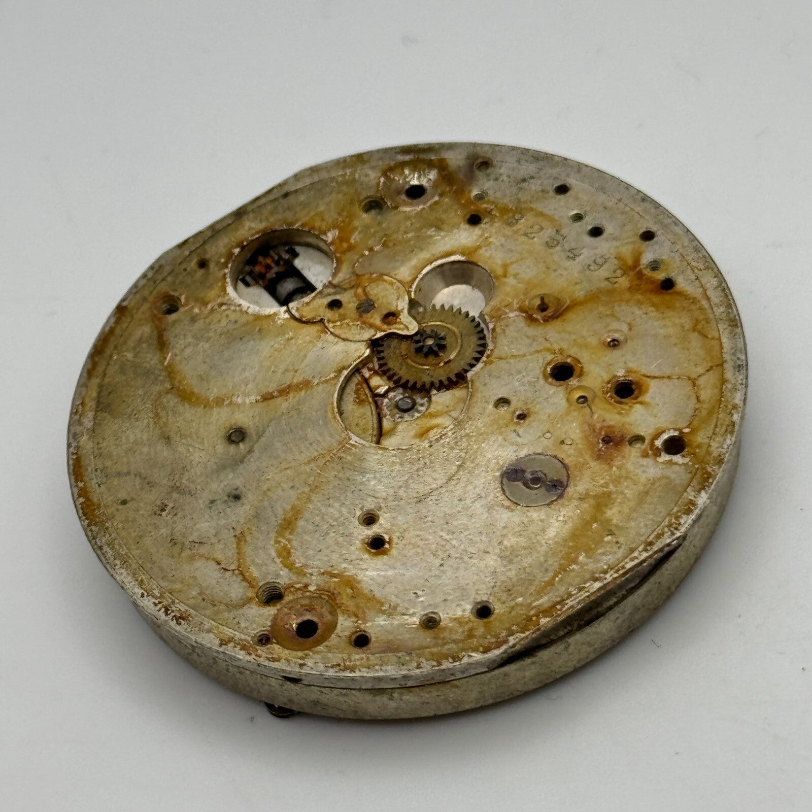 43.1mm Cyma Ref 998.a 15 Jewels Vintage Swiss Pocket Watch Movement PARTS SPARES