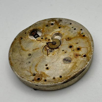 43.1mm Cyma Ref 998.a 15 Jewels Vintage Swiss Pocket Watch Movement PARTS SPARES
