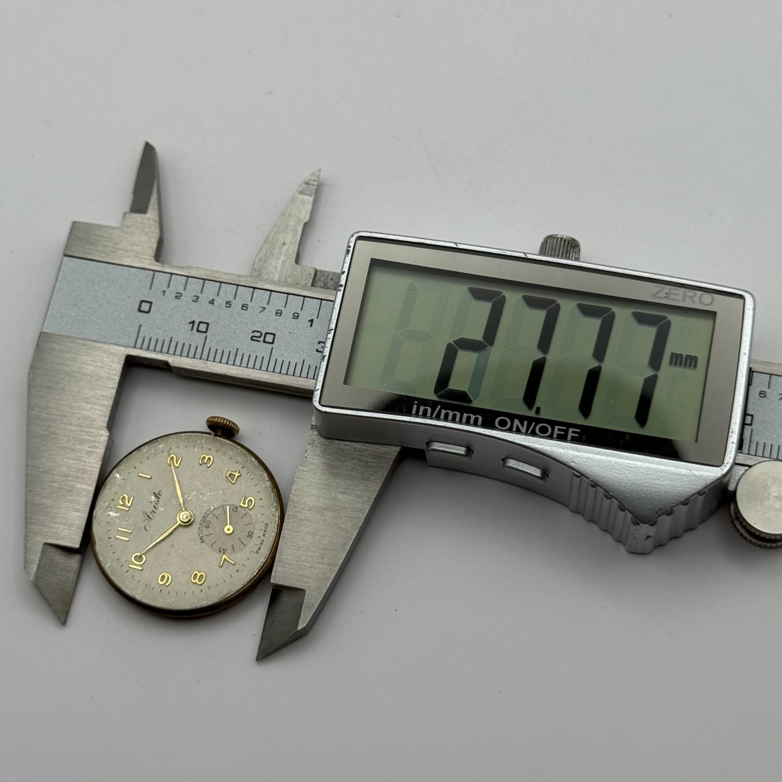 AS 1002 984 Watch Movement Aristo Manual Wind Vintage Swiss Parts Repair 27.7mm