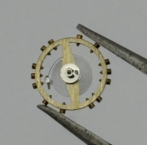 FHF 159 Balance Wheel Complete And Spring 190 M 3–10’’’ Watch Movement Parts NOS