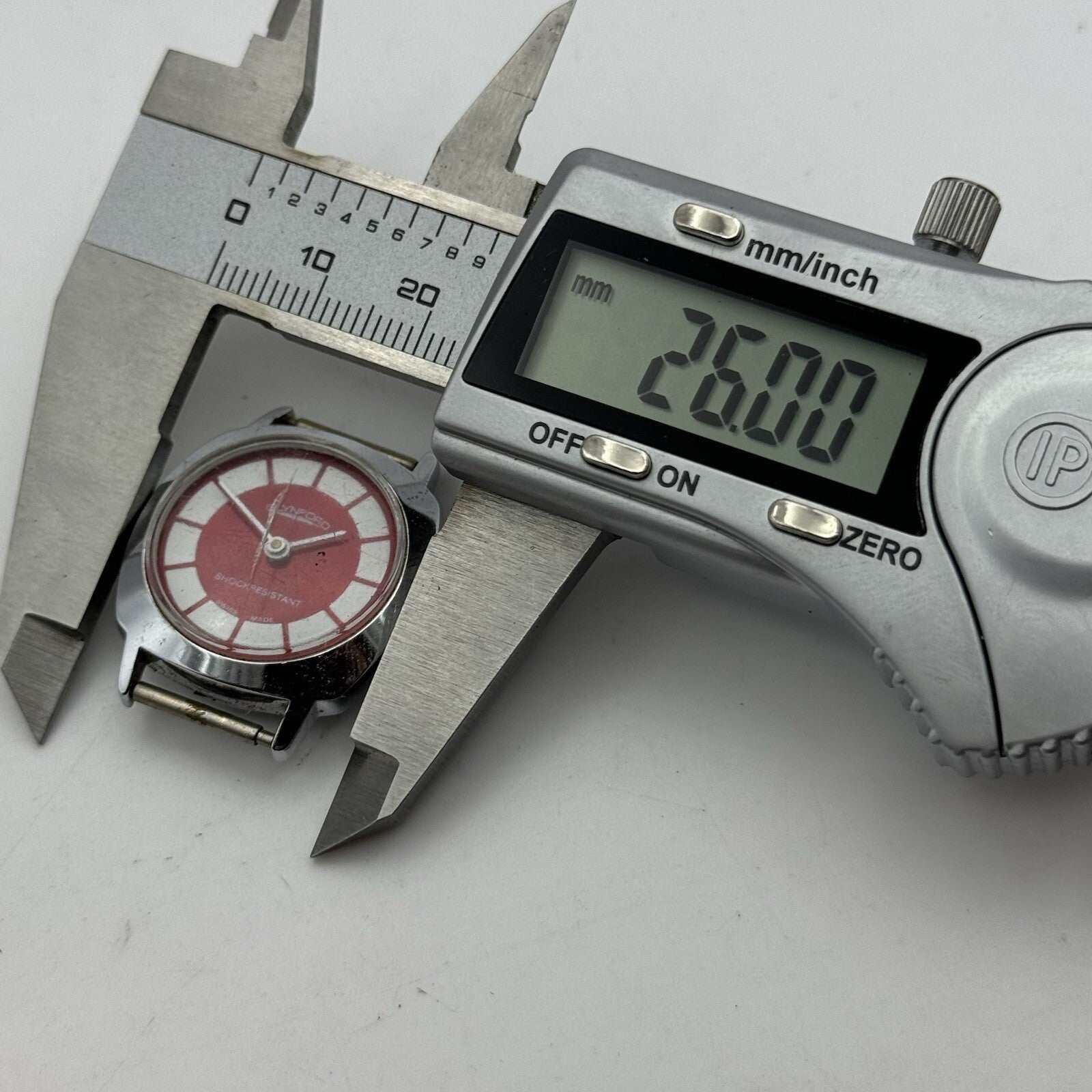 26mm Ladies Manual Wind Glynford Basis Red DialSwiss Watch FOR PARTS TO RESTORE