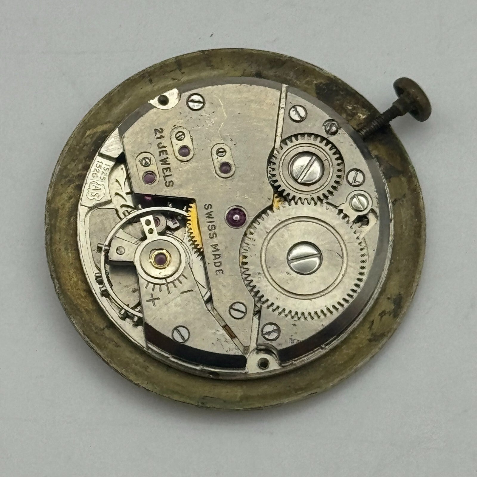 23.7mm Running Nivada AS 1525 1526 Manual Wind Swiss Watch Movement PARTS SPARES