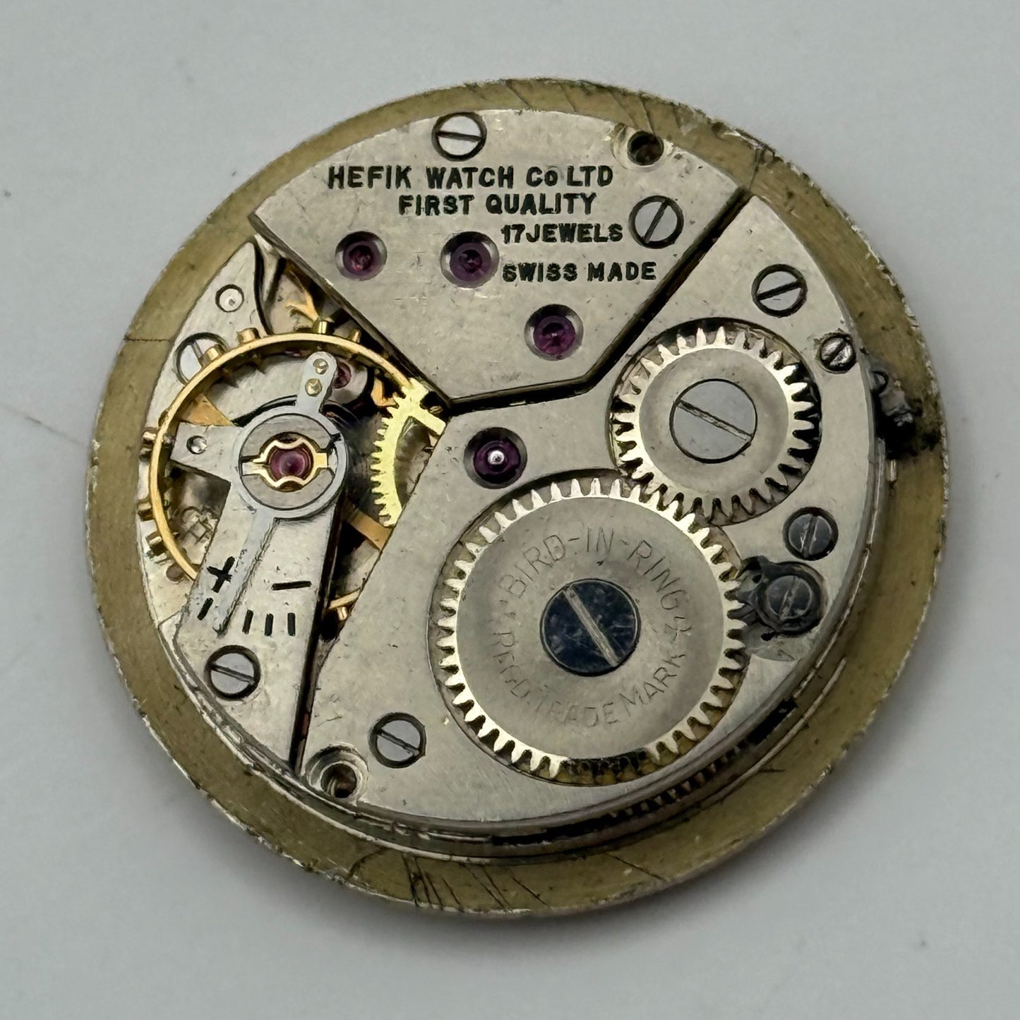 Peseux 170 Watch Movement Hefik Manual Wind Vintage Swiss Parts Repair 23.5mm