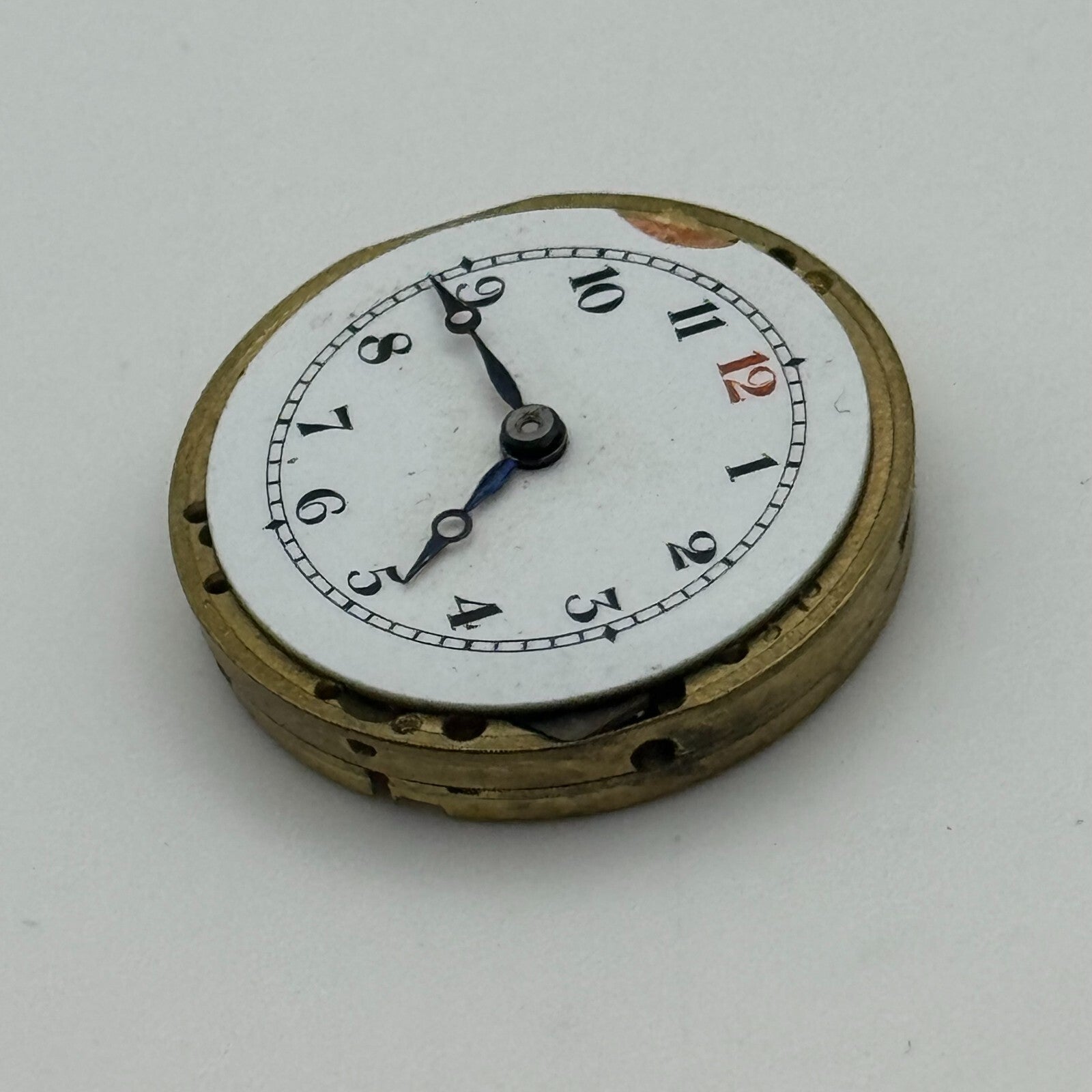 23.6mm Stauffer SS & Co Trench Watch Movement Balance Ok Manual Wind Swiss PARTS