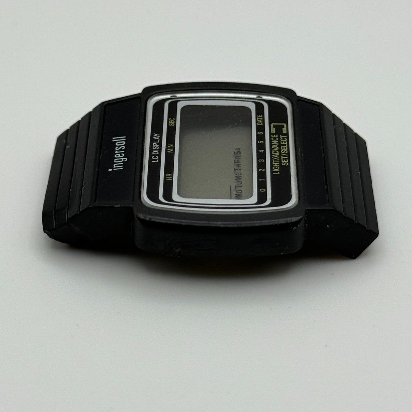 Ingersoll Unisex Retro Quartz Watch LC Display Black 35mm PARTS REPAIR