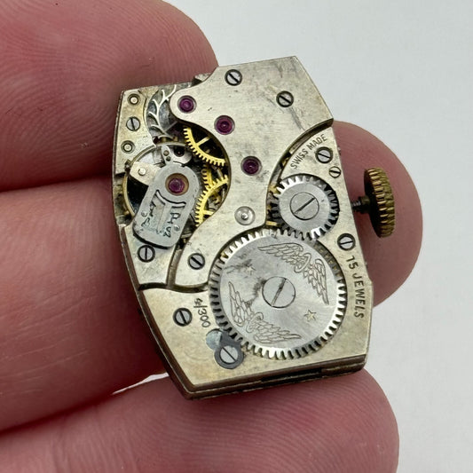 18.9mm Men's Running Rotary 4/300 Tank Watch Movement Manual Wind PARTS SPARES