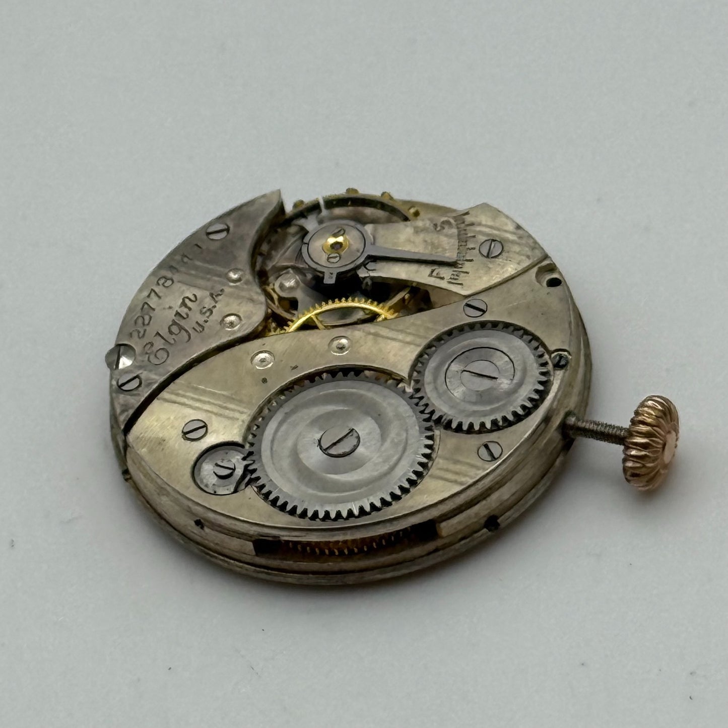 1920 Antique 6/0s Elgin 431 Model 2 American Watch Movement PARTS REPAIR SPARES