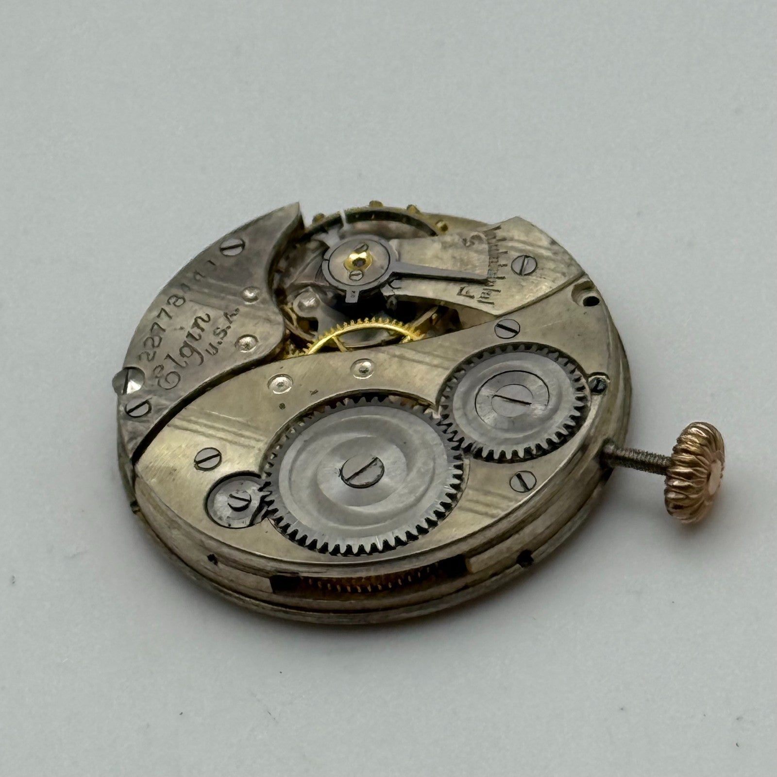 1920 Antique 6/0s Elgin 431 Model 2 American Watch Movement PARTS REPAIR SPARES