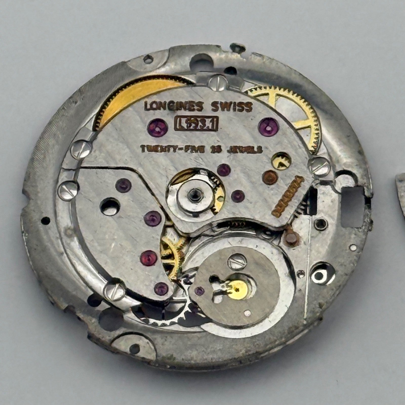 Longines L993.1 Watch Movement Automatic  15 Jewels Swiss Vintage Parts 25.9mm